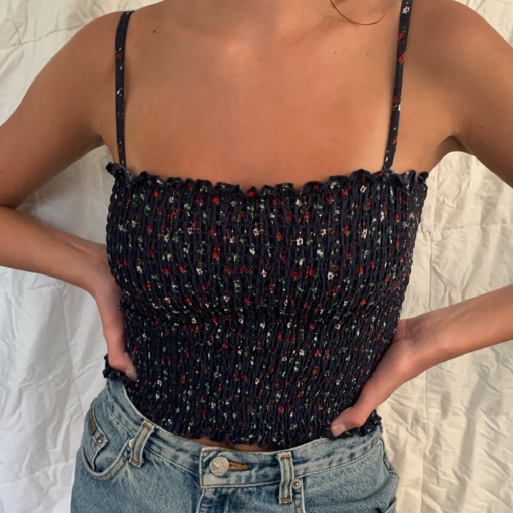 Brandy Melville floral tank top